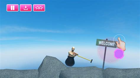 rock climbing game with hammer.